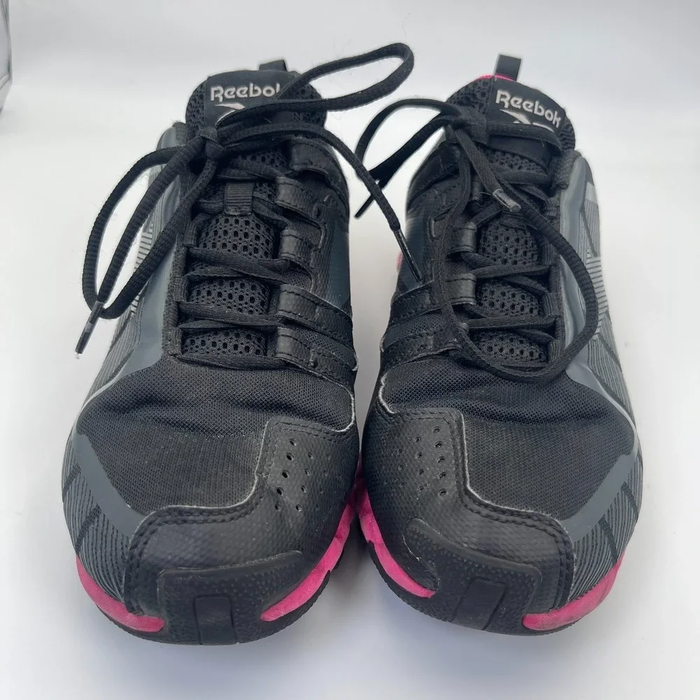 Reebok ZigWild Trail 6 Running Shoes Women's Size 9 Black Pink Zig-Zag Sole